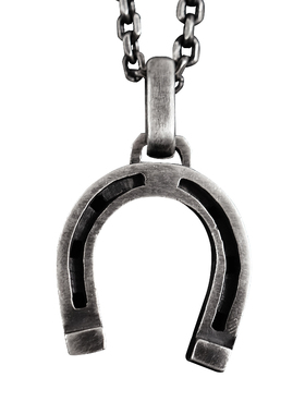 项链吊坠925纯银男女马蹄另类