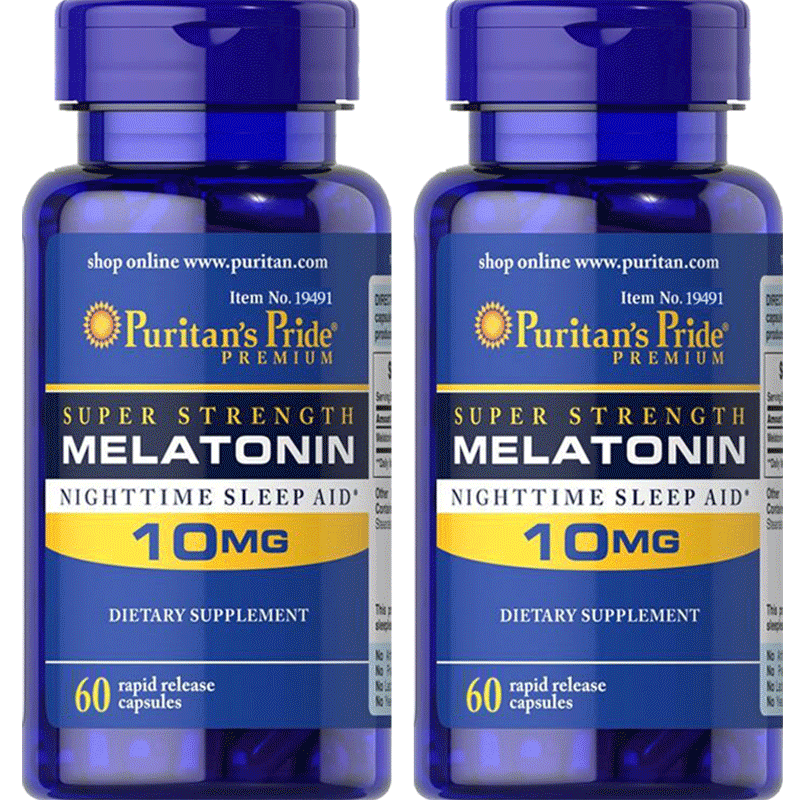 美国褪黑素退黑素睡眠片助眠胜安瓶melatonin助眠软糖维生素b 6片