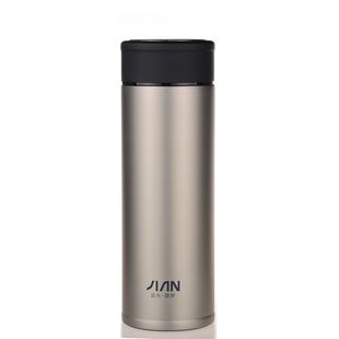富光健牌茗悦保温杯不锈钢高档男士商务车载杯真空泡茶杯水杯刻字