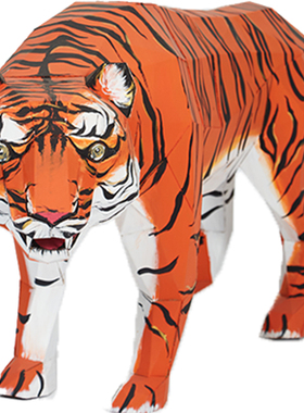 创意创意老虎摆件橱窗艺术品摆件