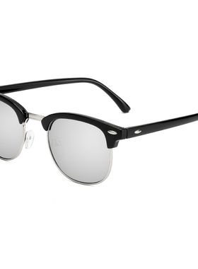 猫眼半框复古个性风街拍太阳镜