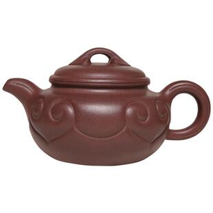 此时此刻宜兴紫砂壶茶壶老紫泥纯手工仿古如意壶国工钱丽媛全手制