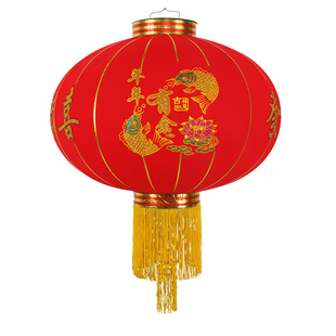 建盼大红灯笼户外防水广告植绒灯笼新年春节结婚喜庆福字元旦灯笼