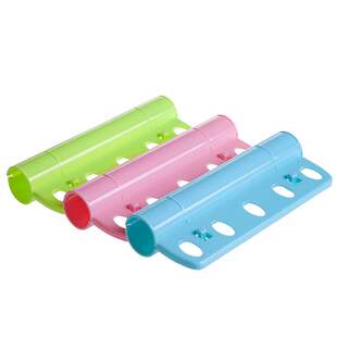 1防风衣架5孔晾晒五孔 扣锁防滑固定阳台晾衣架挂钩 衣柜分隔挂架