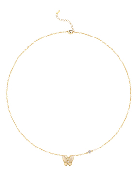 蝴蝶ins冷淡风小众设计感锁骨链