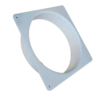 ABS单边法兰接头空调出风净化器软管接头平板方变圆天方地圆包邮