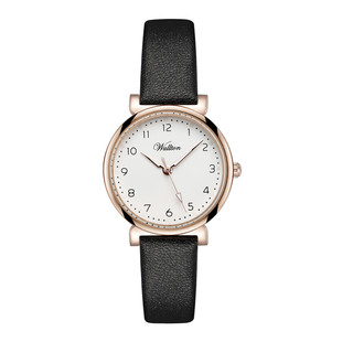 2025款静音手表女学生韩版简约夜光防水女士石英表初中生考试手表