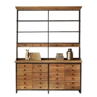 铁艺书架书柜 展示架子定制 实木美式乡村loft复古斗柜置物架做旧