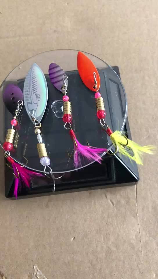 Online Wholesale 22pcs Spinner Baits Blades China Metal Spoon Fishing