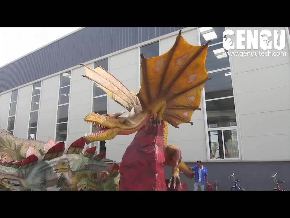 Outdoor Amusement Park Equipment Resin Dragon Garden Statues Buy