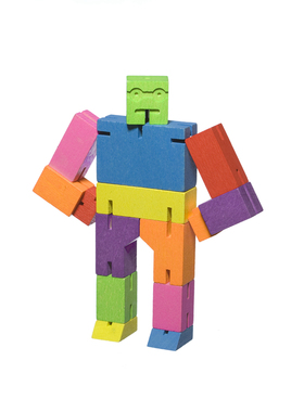 Areaware积木变形彩虹机器人儿童