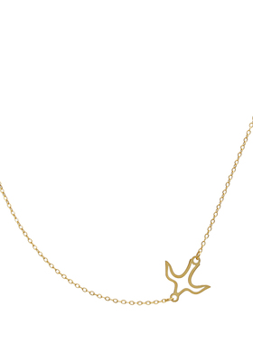 zoxi网红不褪色飞鸟ins项链