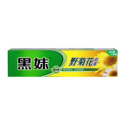 黑妹天然野菊花牙膏健康洁齿200g