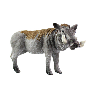 新款野生动物世界仿真野猪疣猪模型玩具穿山甲玩具小孩早教益智