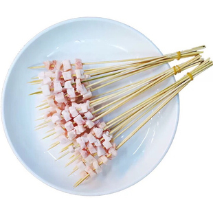 松井家湘西牛油小串铁板烧烤牛胸油串小肉串烤牛油半成品100串/包