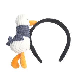 日韩超火卡通公仔加油鸭发箍发束洗脸化妆发带可爱甜美头饰网红女