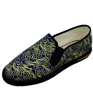 春夏新款老北京布鞋男一脚蹬休闲鞋耐磨千层底轻便社会中国风鞋子