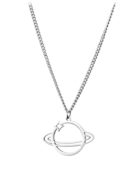 星球叠戴双层小众朋克风锁骨链