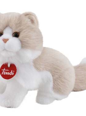 trudi米白波斯猫毛绒玩具公仔