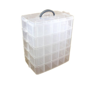 大号多层透明塑料收纳盒手提有盖乐高玩具收纳箱多格子饰品整理箱