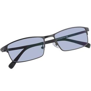 全框男平光有色柔光线防蓝光辐射紫外线浅色挡光电脑手机护目眼镜