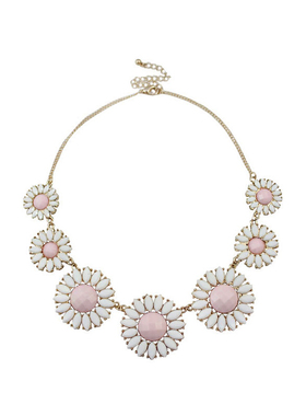 克拉欧美风花朵短款项链