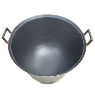 汤锅生铁锅炖锅炒锅无涂层鼎锅加厚加深圆尖底燃气灶柴大火锅新品