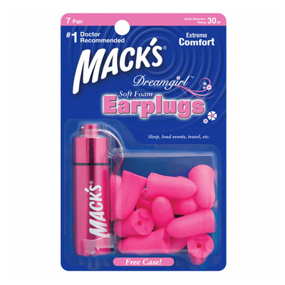 美国隔音耳塞MACK睡觉专用女士