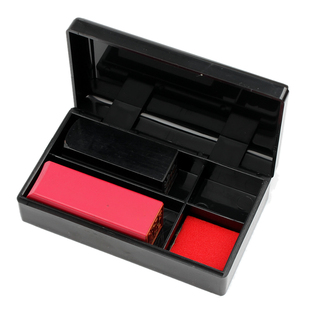 印章盒 财务印章整理盒印章箱 自带印泥外出携带方便 专用