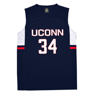 雷阿伦康涅狄格大学篮球服套装篮球衣运动服男女比赛服训练服定制