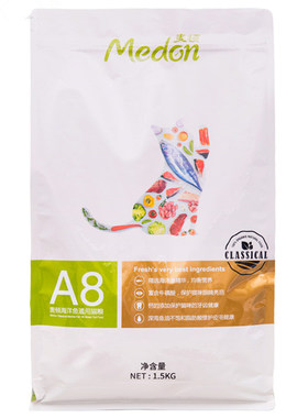 麦顿通用去毛球海鲜味天然粮