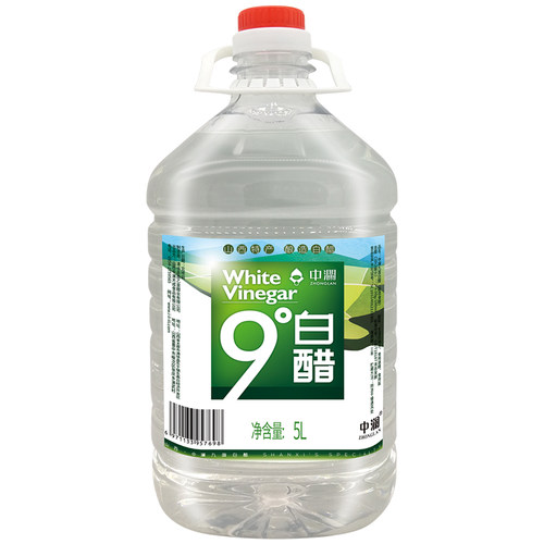 中澜10斤9度大桶装白醋洗脸泡脚足浴醋食用家用醋非醋精