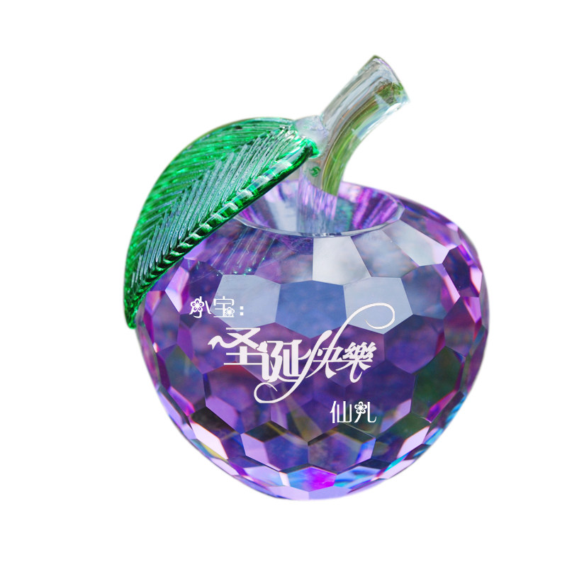 平安夜圣诞节送女友老婆水晶苹果