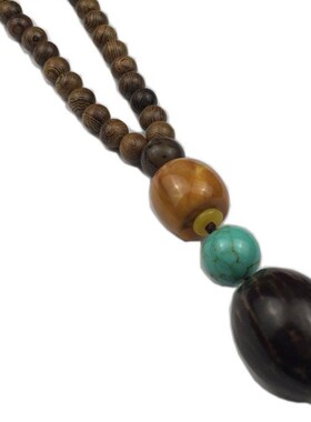 民族风菩提情侣长款挂饰佛珠项链