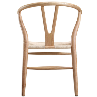 胡桃木椅CH24 Wishbone Chair丹麦设计师椅 环保木蜡油白蜡木餐椅