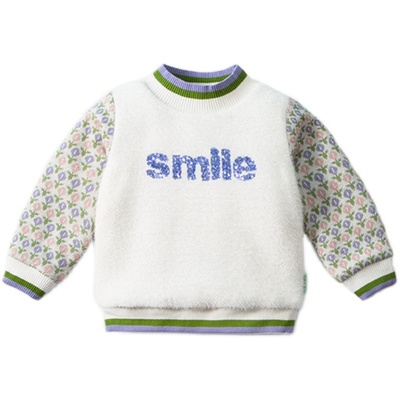 女宝宝加绒加厚卫衣女童秋冬衣服