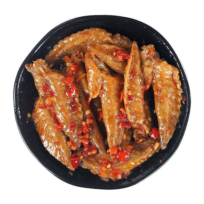 新鲜现作广西网红美食开袋鸡翅尖