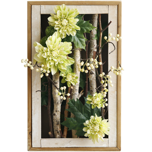 晶华造花壁饰仿真花客厅房间布置墙面装饰创意卧室现代假花装饰