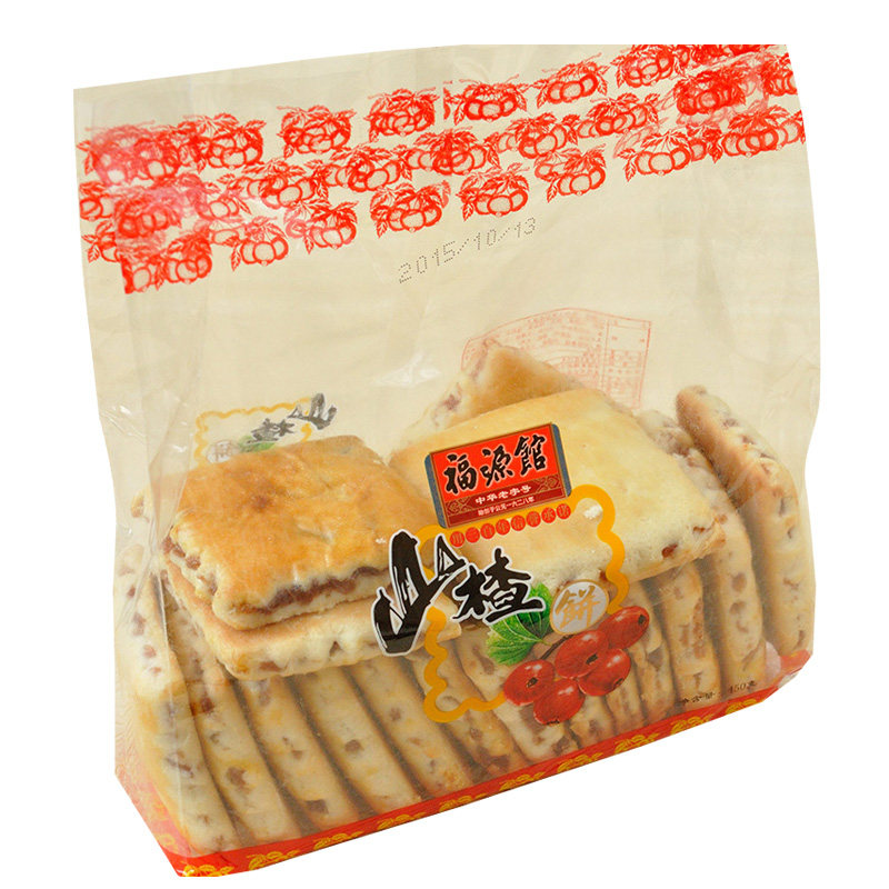 东北吉林特产小吃福源馆山楂饼干软传统糕点老式点心小吃450g包邮