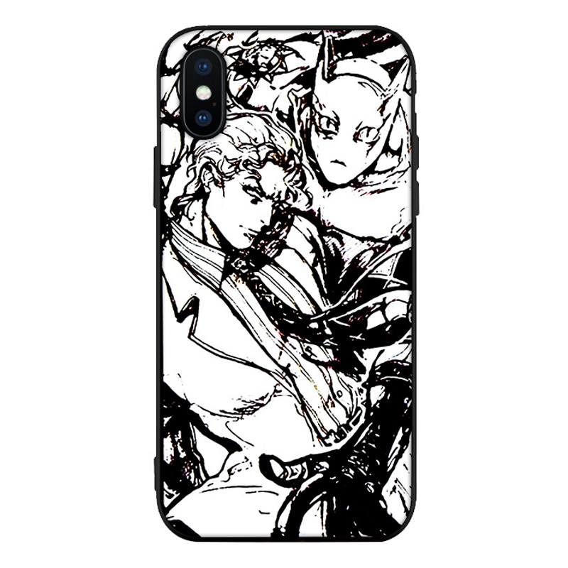 jojo的奇妙冒险手机壳适用于7 6s 8plus 11动漫5s磨砂苹果X 小米6
