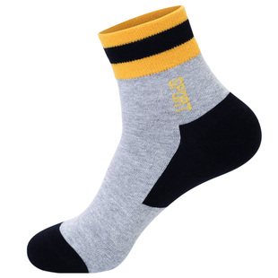 袜子男士秋冬季纯棉防臭加绒加厚毛巾底运动袜男款中筒男童青少年