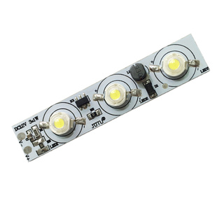 直流DC12V带驱动高亮led灯珠光源3w蓄电池电瓶照明太阳能灯具配件