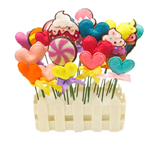 包邮免裁剪半糖主义盆栽花盆装饰花不织布手工diy布艺材料包作业