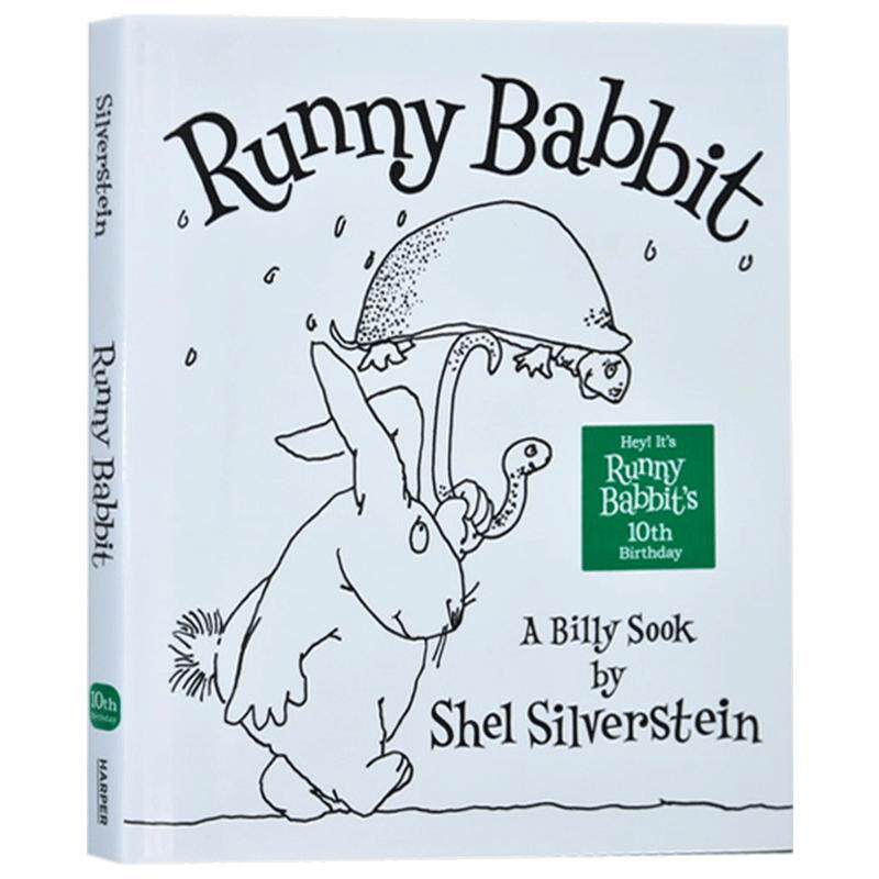 英文原版Runny Babbit A Billy Sook 尼巴子兔回来了爱心树作者Shel Silverstein 儿童宝宝诗词诗歌经典绘本进口英语学习训练提升
