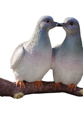 鸽子阳台房顶庭院挂件仿真动物