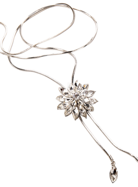 项链女长款韩版时尚流苏气质花瓣