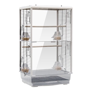 粤迪 鹦鹉鸟笼大型观赏牡丹虎皮鹦鹉笼大号宠物透明鸟笼子PE18