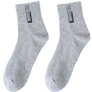 浙江诸暨男士袜子中筒秋冬运动纯棉吸汗防臭青少年学生全棉袜男童