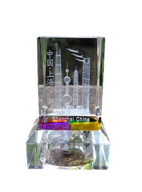 上海东方明珠水晶模型办公纪念品