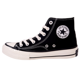 1970s高帮帆布鞋女韩版ulzzang原宿百搭学生复古板鞋街拍港味男鞋